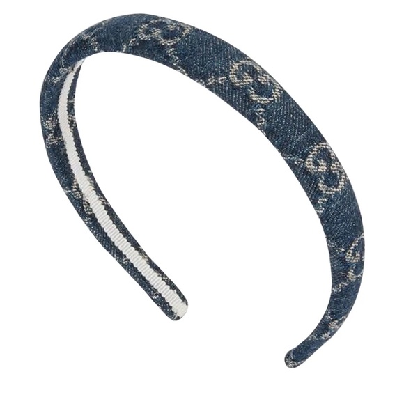 Gucci Accessories - Gucci GG Monogram Eco Washed Blue Denim Headband